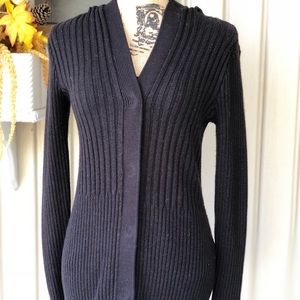 New York & Co. Hooded long sweater